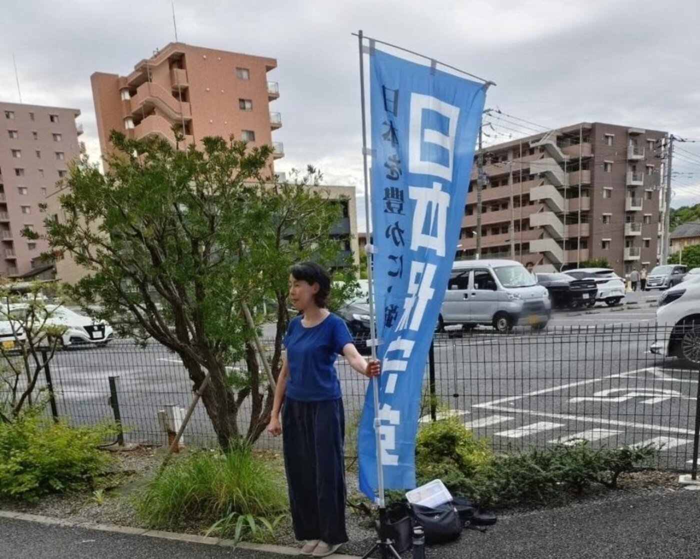 松戸街宣 ― 日本保守党の仲間とともに